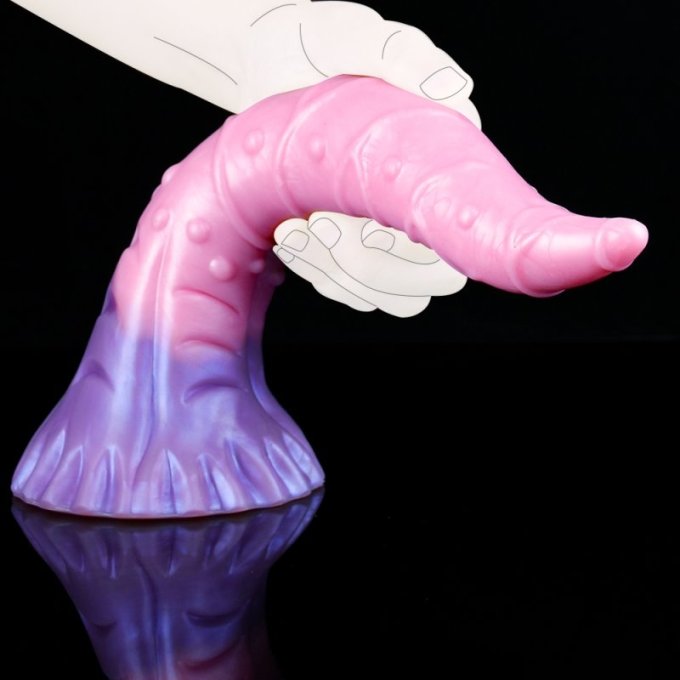 Gode Pinky Tongue 25 x 5.5cm Rose-Violet