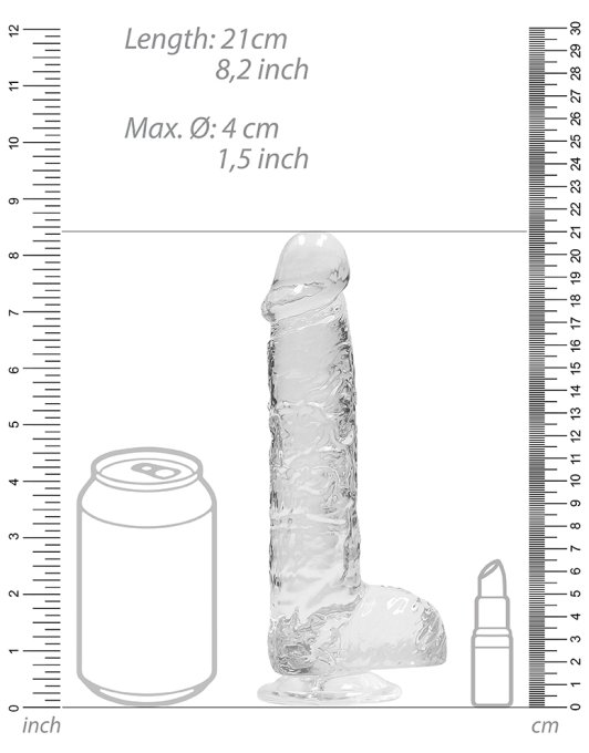 Gode Crystal Clear Transparent 16 x 4cm