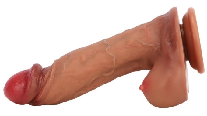 Gode Dikboobs 22 x 7cm Marron
