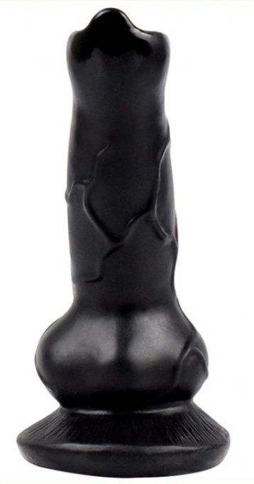 Gode Dog Cock 12 x 4cm Noir