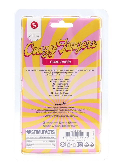 Gode Doigt Cum Over 8 x 4cm