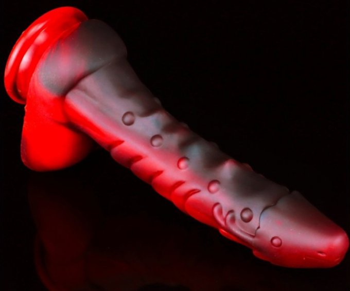 Gode Dragon Sarkan 19 x 4.5cm Noir-Rouge