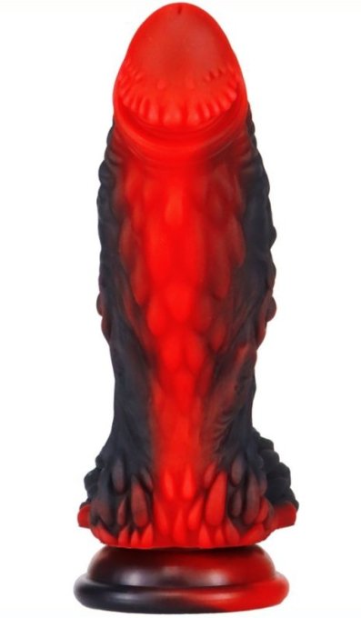 Gode Dragon Yong 15 x 5.5cm Noir-Rouge