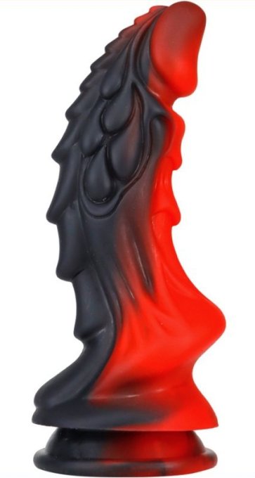 Gode Dragon Zomay 18 x 6cm Noir-Rouge