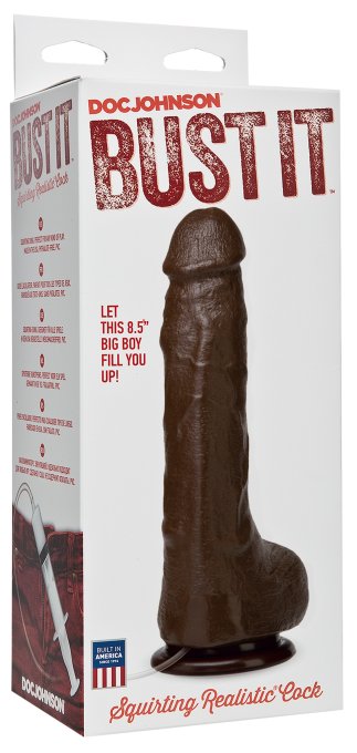 Gode éjaculateur Bust It 15 x 5.5cm Noir