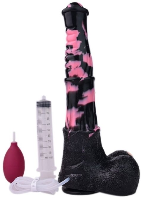 Gode Éjaculateur Horse Tinulf Squirt L 28 x 6.5 cm Noir-Rose