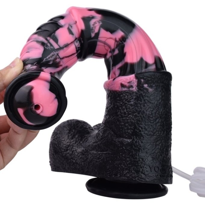 Gode Éjaculateur Horse Tinulf Squirt L 28 x 6.5 cm Noir-Rose
