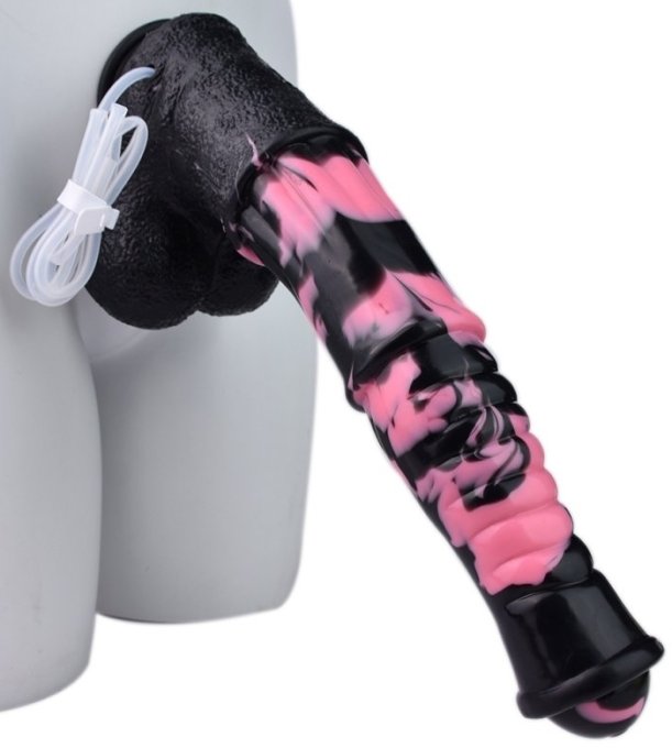 Gode Éjaculateur Horse Tinulf Squirt L 28 x 6.5 cm Noir-Rose