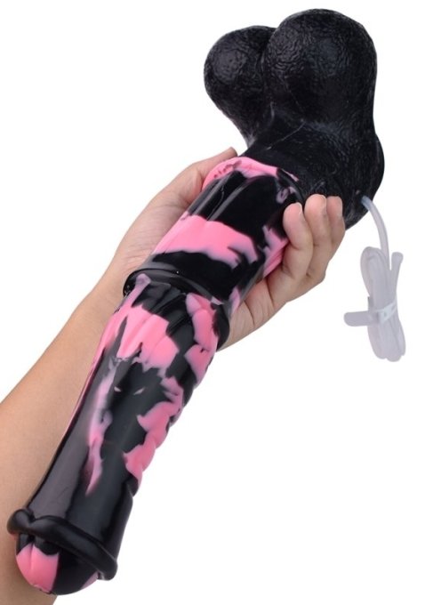 Gode Éjaculateur Horse Tinulf Squirt M 19 x 5cm Noir-Rose
