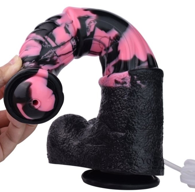 Gode Éjaculateur Horse Tinulf Squirt M 19 x 5cm Noir-Rose
