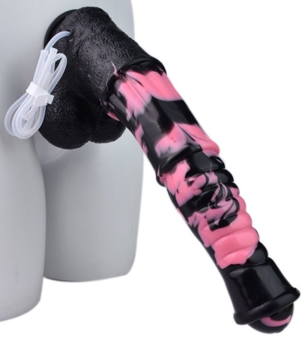 Gode Éjaculateur Horse Tinulf Squirt M 19 x 5cm Noir-Rose