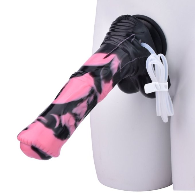 Gode Éjaculateur Hurulf Squirt L 31 x 8cm Noir-Rose