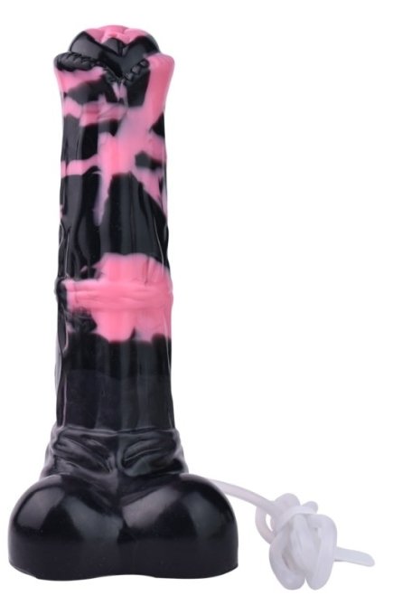 Gode Éjaculateur Hurulf Squirt L 31 x 8cm Noir-Rose