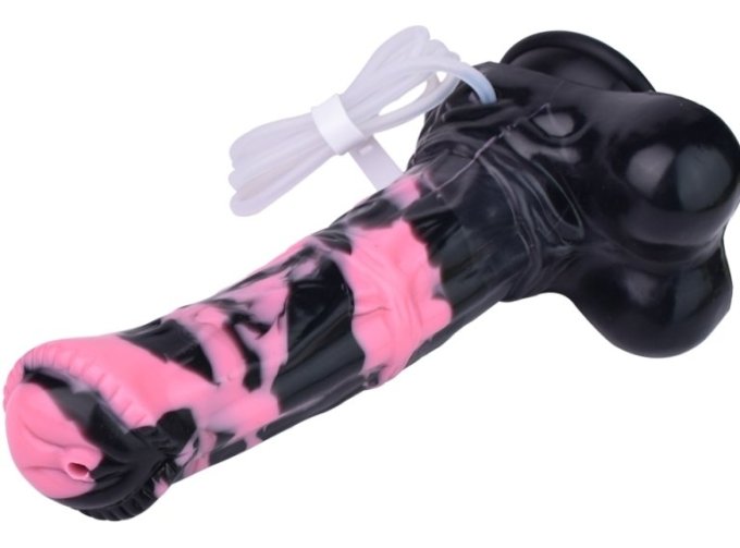 Gode Éjaculateur Hurulf Squirt S 18 x 4.7 cm Noir-Rose