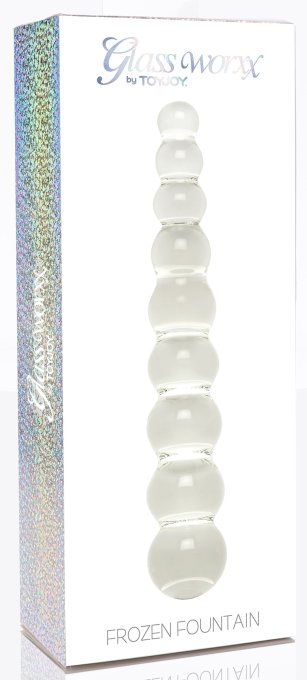 Gode en verre Frozen Fountain 22 x 3.7cm