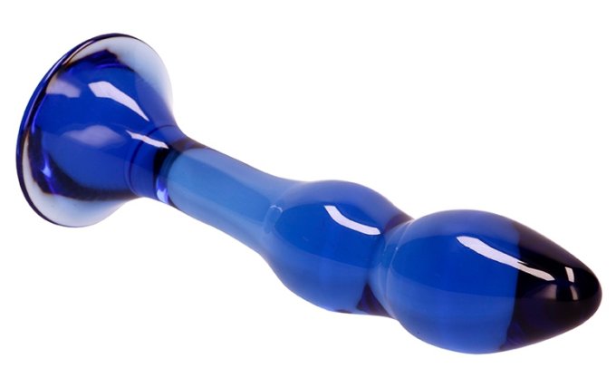 Gode en verre Gallant Bleu 16 x 3.4cm