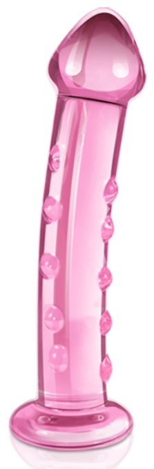Gode en verre Gloria 15 x 4cm Rose