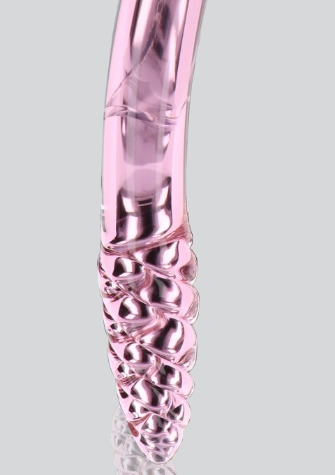 Gode en verre Rhinestone Scepter 23 x 3.6cm Rose