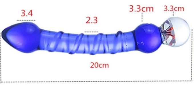 Gode en verre Royal 16 x 3.3cm