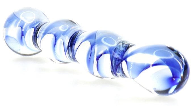 Gode en verre Screw Beads 17 x 3.5cm