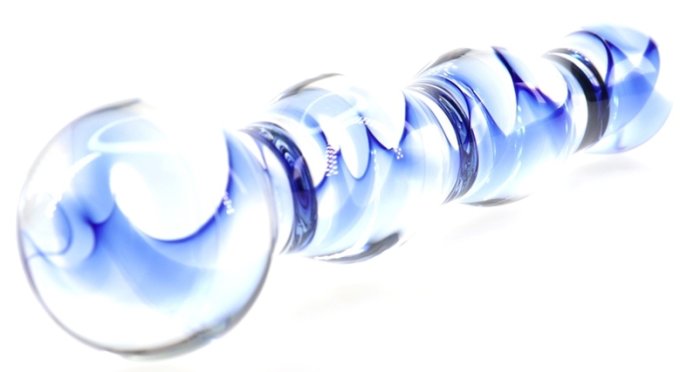 Gode en verre Screw Beads 17 x 3.5cm