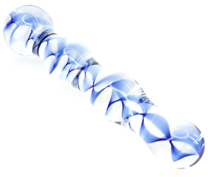 Gode en verre Screw Beads 17 x 3.5cm
