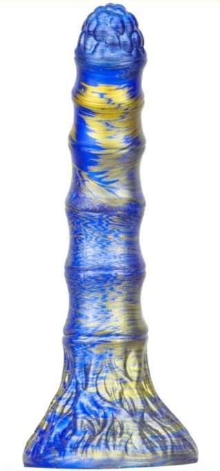 Gode Fantasy Bamspin 15 x 3.3cm Bleu-Doré