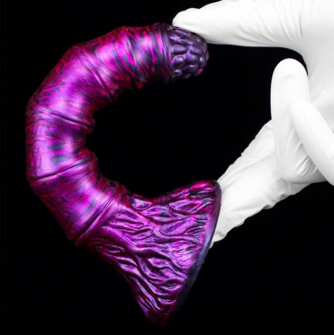 Gode Fantasy Bamspin 15 x 3.3cm Violet-Noir