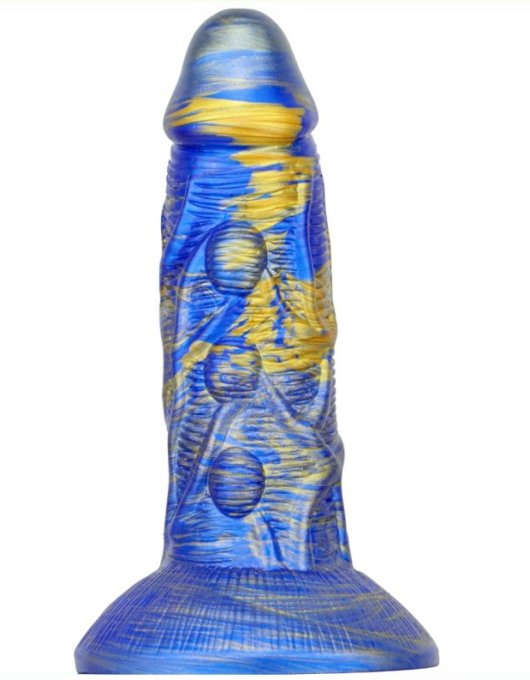 Gode Fantasy Bulstrix 15 x 5.5cm Bleu-Doré