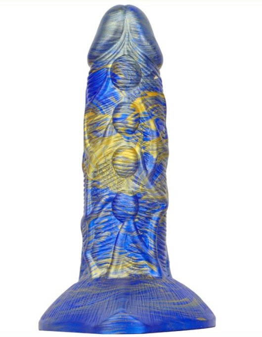 Gode Fantasy Bulstrix 15 x 5.5cm Bleu-Doré