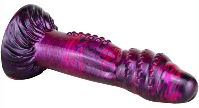 Gode Fantasy Croq 19 x 5cm Violet-Noir