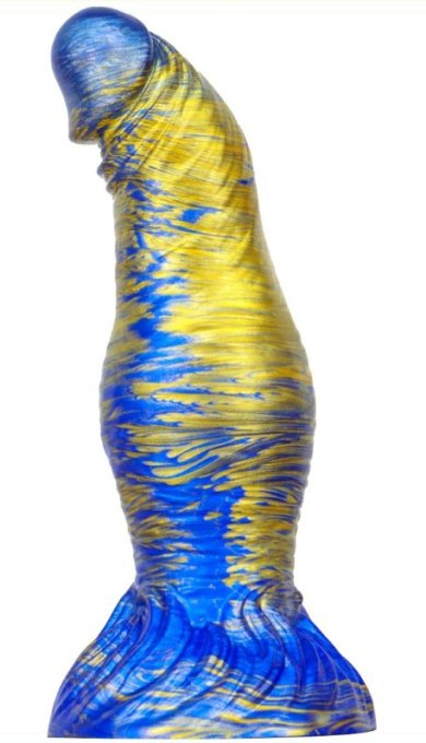 Gode Fantasy Duxel 17 x 6cm Bleu-doré
