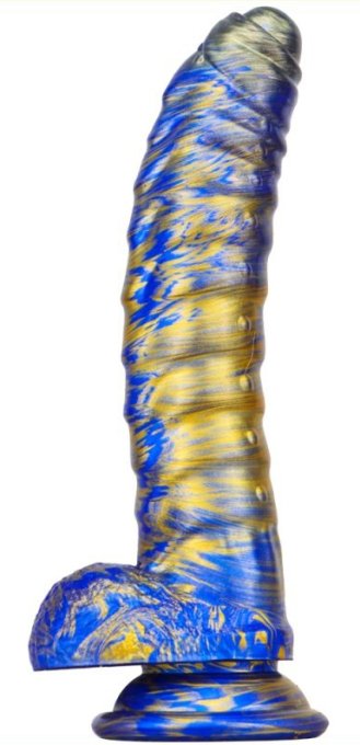 Gode Fantasy Gasix 16 x 4cm Bleu-Doré