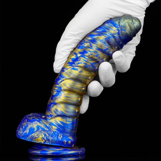 Gode Fantasy Gasix 16 x 4cm Bleu-Doré