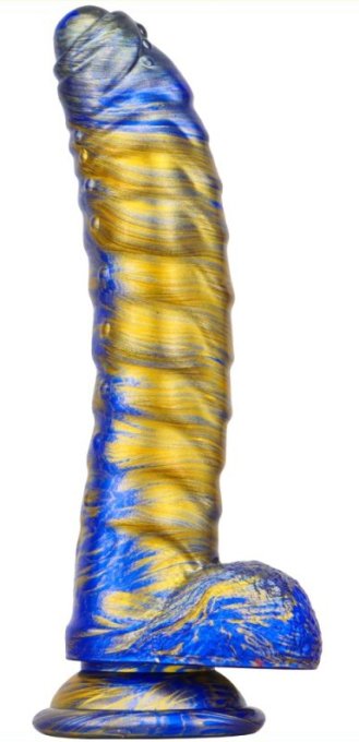 Gode Fantasy Gasix 16 x 4cm Bleu-Doré