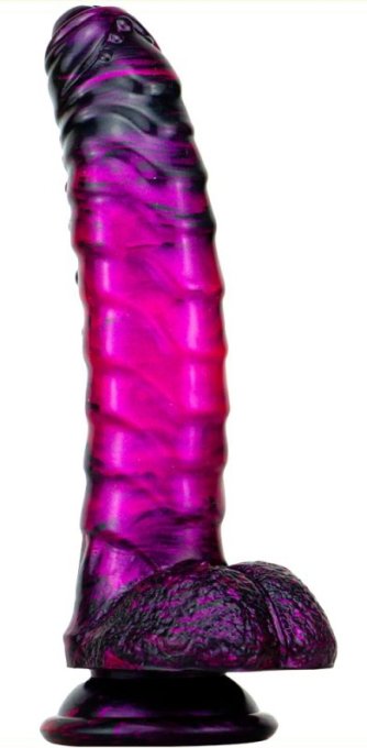 Gode Fantasy Gasix 16 x 4cm Violet-Noir
