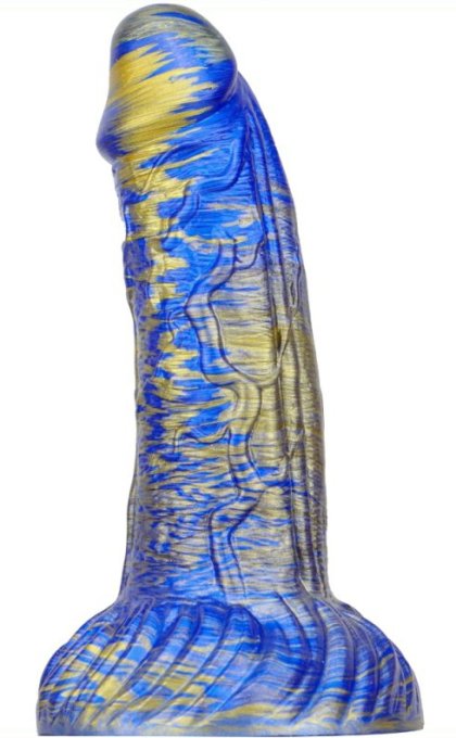Gode Fantasy Gentax 16 x 5cm Bleu-Doré