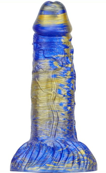 Gode Fantasy Gentax 16 x 5cm Bleu-Doré