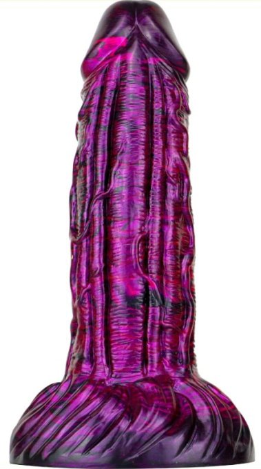 Gode Fantasy Gentax 16 x 5cm Violet-Noir