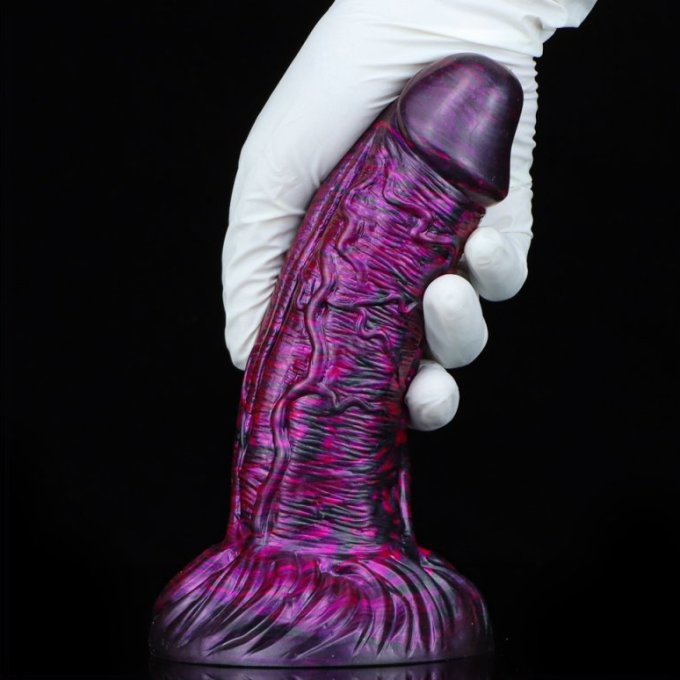 Gode Fantasy Gentax 16 x 5cm Violet-Noir