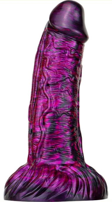 Gode Fantasy Gentax 16 x 5cm Violet-Noir