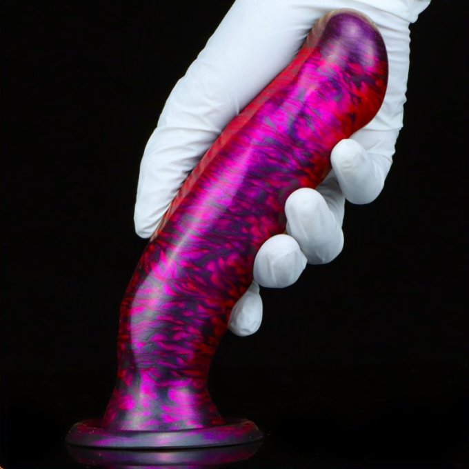Gode Fantasy Marbex 19 x 4cm Violet-Noir