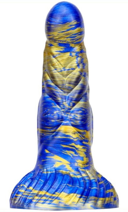 Gode Fantasy Nirp 15 x 5.3cm Bleu-Doré