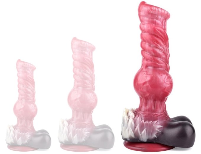 Gode Furry Wolf L 27 x 9.5cm