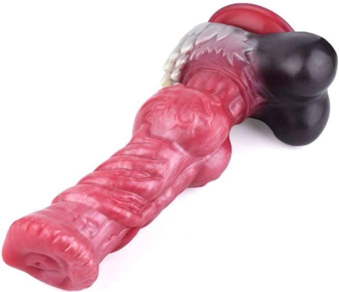 Gode Furry Wolf L 27 x 9.5cm