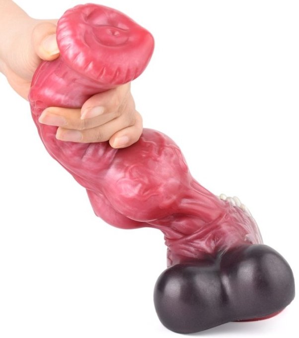 Gode Furry Wolf L 27 x 9.5cm