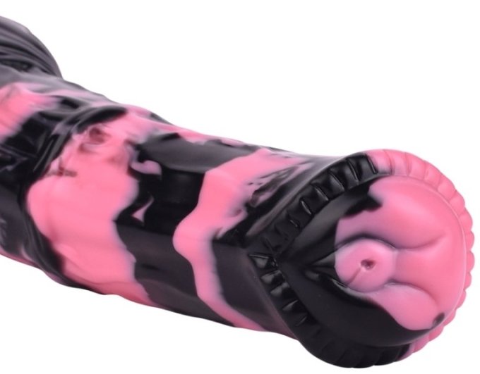 Gode Horse Hurulf M 24.5 x 6.5cm Noir-Rose