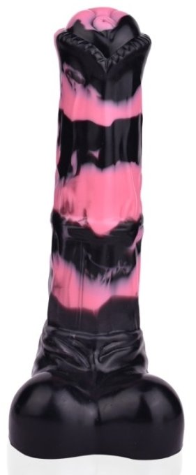 Gode Horse Hurulf M 24.5 x 6.5cm Noir-Rose