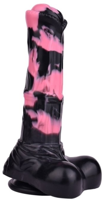 Gode Horse Hurulf S 18 x 4.7cm Noir-Rose