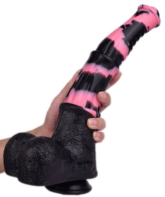 Gode Horse Tinulf M 19 x 5cm Noir-Rose